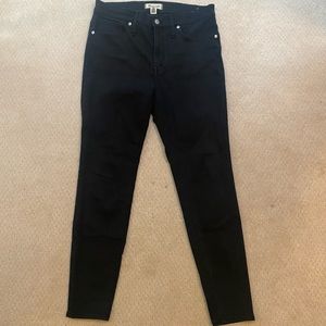 Madewell 9” mid-rise black skinny jeans